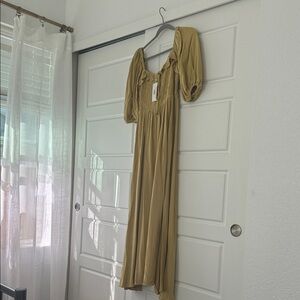 Chic Tan Maxi Dress